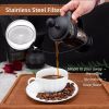 Mini French Press Coffee Maker 1 Cups, 12oz Coffee Press, Perfect for Coffee Lover Gifts Morning Coffee, Maximum Flavor Coffee Brewer with Stainless S