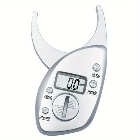 Fat Clip Fat Measuring Instrument Sebum Clamp Sebum Meter Digital Display Fat Measuring Instrument (Color: Silvery)