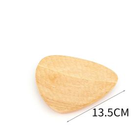 Household Triangular Plate Creative Snacks Dish Wooden Tableware Creative (Option: Triangle Back Of Turtle Dish)